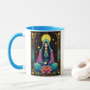 Mug Illustration de Tarot, la Grande Prêtresse