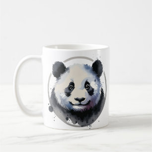 Mug Illustration de visage de panda mignon