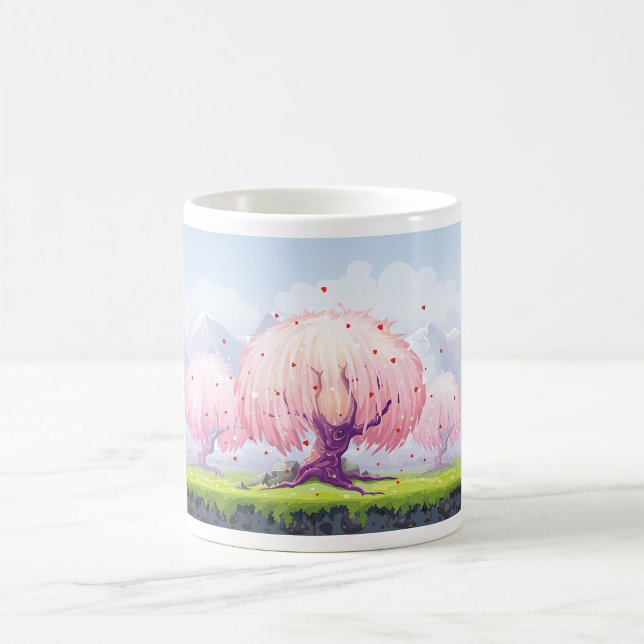 Mug Illustration des arbres roses (Créateur téléchargé)
