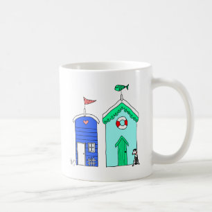 Mug Illustration des huttes 2 de plage