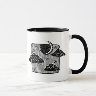 Mug Illustration dessinée à la main du ciel nocturne a