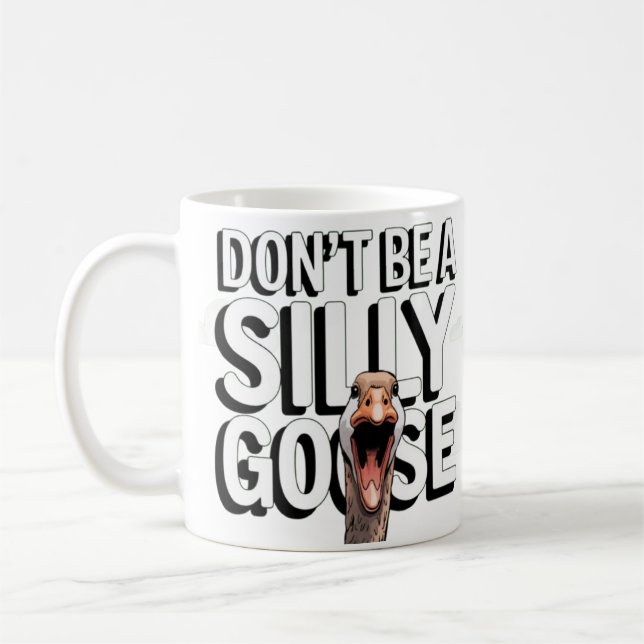 Mug Illustration d'oeuvres d'art ne pas être une oie i (Gauche)