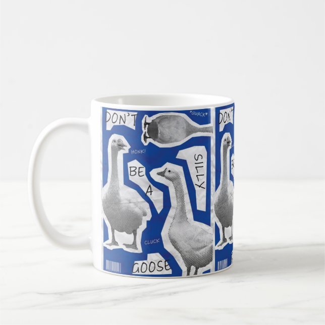 Mug Illustration d'oeuvres d'art ne pas être une oie i (Gauche)