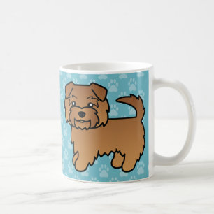 Mug Illustration du dessin de Red Norfolk Terrier