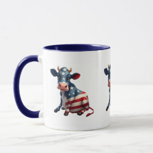 Mug Illustration du drapeau patriotique américain