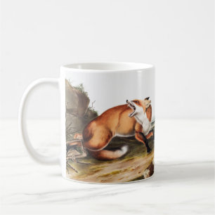 Mug Illustration du Renard rouge américain (Vulpes Ful
