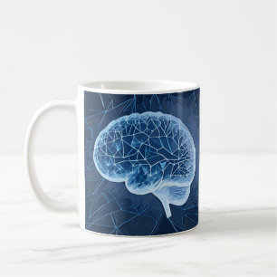 Mug Illustration du réseau cérébral - Réseau neuronal