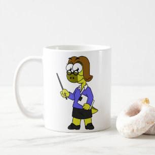 Mug Illustration D'Un Enseignant Pachycéphalosaure.
