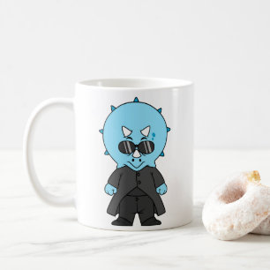 Mug Illustration D'Une Matrice Tricératops.