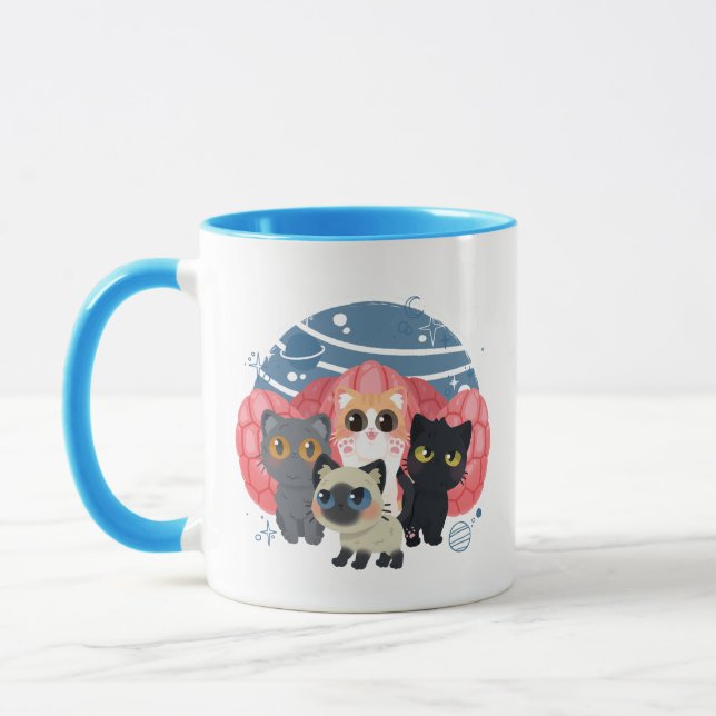 Mug Illustration Flerkittens (Gauche)