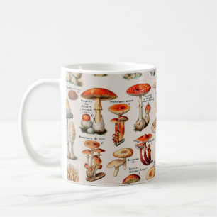 Mug Illustration I du champignon vintage