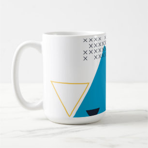 Mug Illustration Memphis, géométrique urbaine, cool et