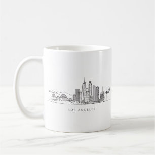 Mug Illustration minimaliste de la skyline de Los Ange