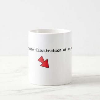 Mug Illustration précise d'un atome