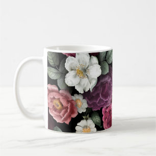Mug Illustration Rose vintage
