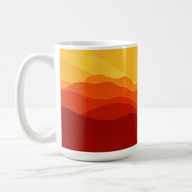 Mug Illustration Sunset Mountains-15662 (Gauche)