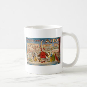 Mug Illustration vintage d'Aida d'opéra