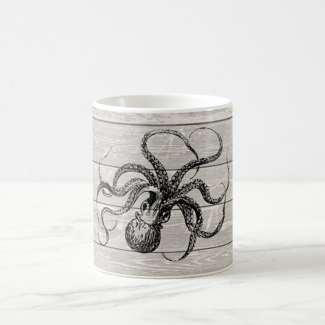 Mug Illustration vintage de pieuvre (Centre)