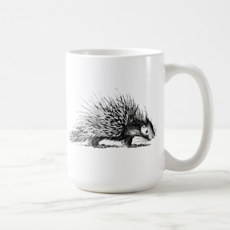 Mug Illustration vintage de porc-épic - porcs-épics
