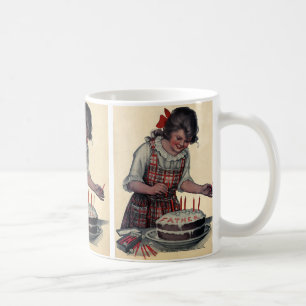 Mug Illustration vintage Joyeux Anniversaire Papa