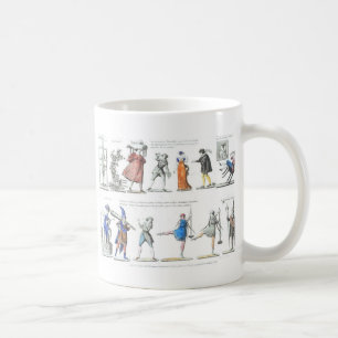 Mug Illustrations de caractères de ballet français