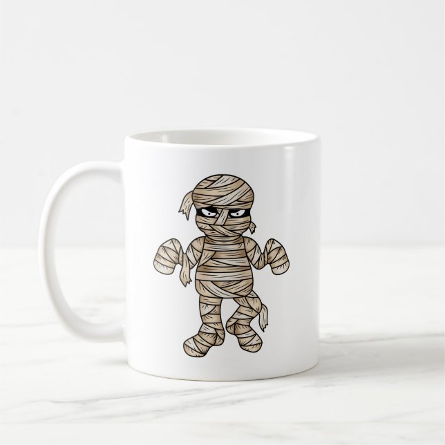 Mug Illustrations déplaisantes de momie de dessin anim (Gauche)