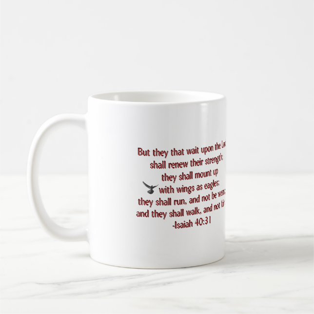 Mug Ils cette attente sur le seigneur (Gauche)