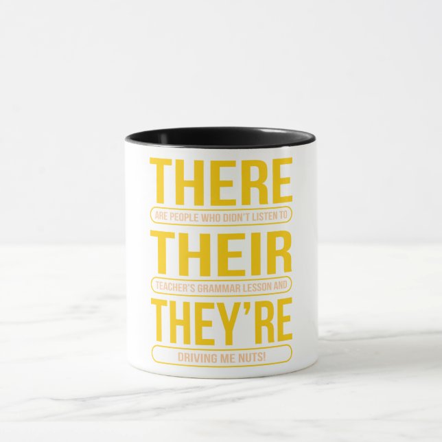 Mug Ils sont professeurs d'anglais (Centre)