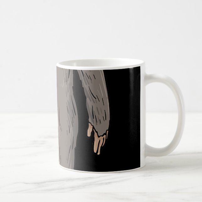 Mug ILY GROS Pied ASL Geste MAIN Sourde Perte d'auditi (Droite)