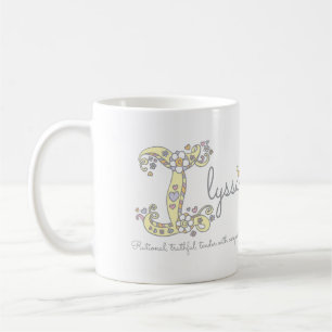 Mug Ilyssa lettre Je m'appelle signifiant monogramme m