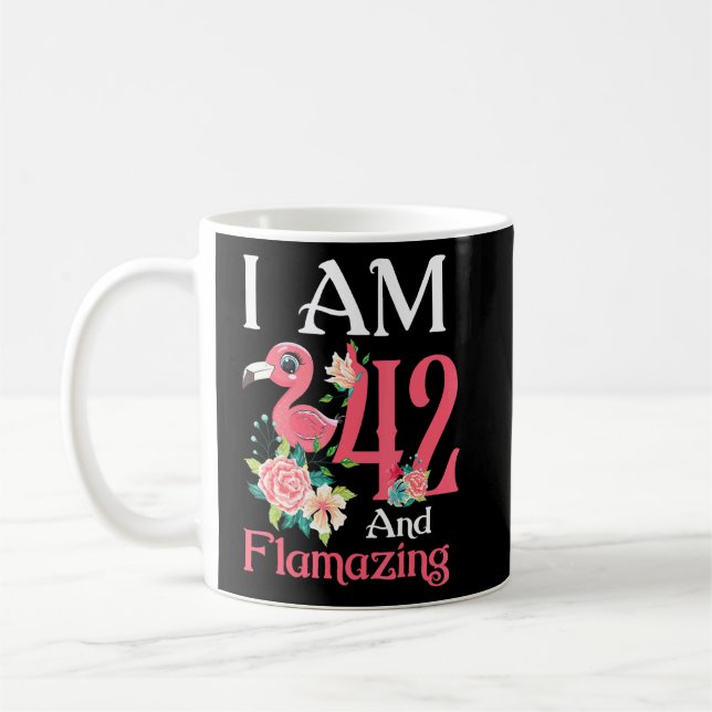 Mug Im 42 Et Flamazing Flamant rose 42e Anniversaire F (Gauche)