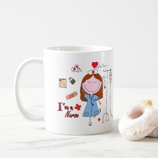 Mug I'm à Nurse (Avec donut)