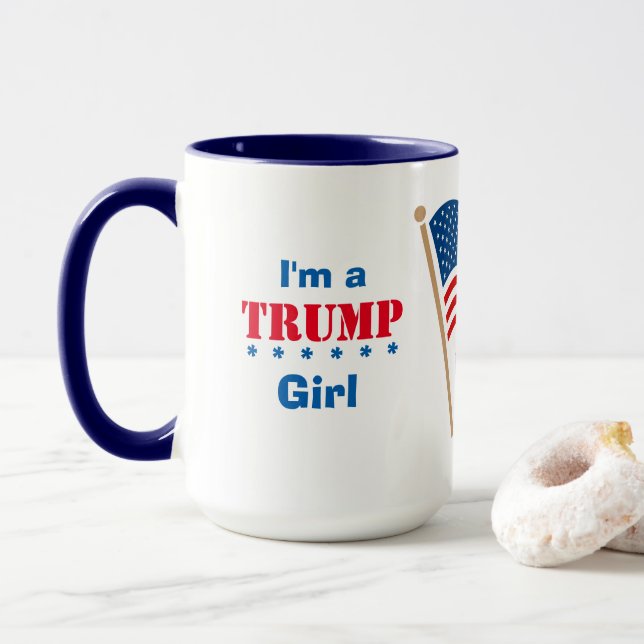 Mug I'm A Trump Girl USA  (Avec donut)