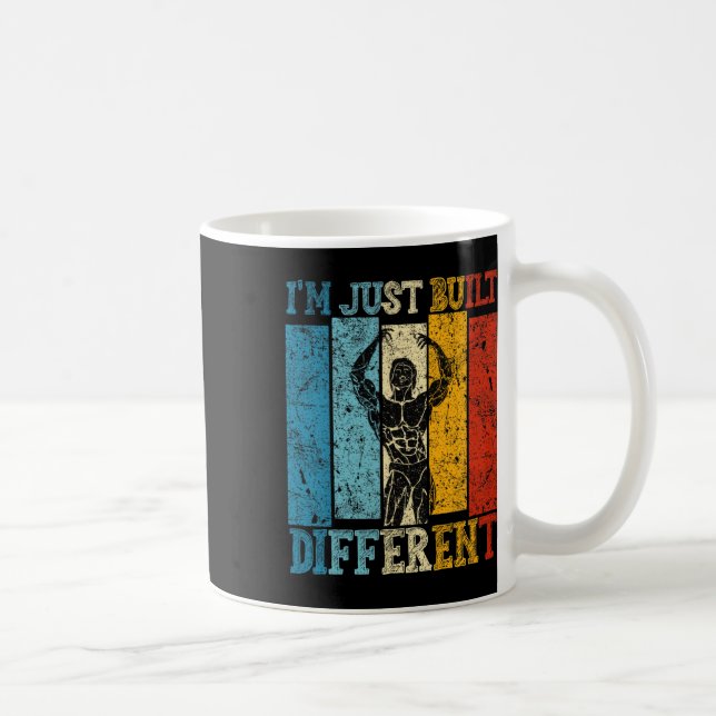Mug I'm Just Built Different - Fitness Bodybuilding Gy (Droite)