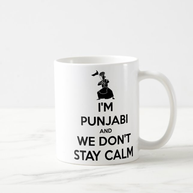 Mug Im Punjabi And We Dont Keep Calm Baby  (Droite)