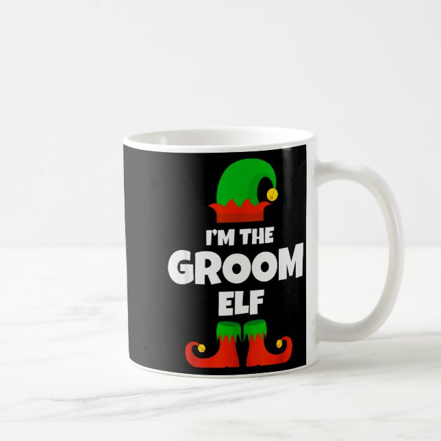 Mug I'm The Groom Elf Family Pajama Christmas Funny  (Droite)