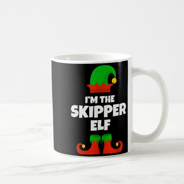 Mug I'm The Skipper Elf Family Pajama Christmas Funny  (Droite)