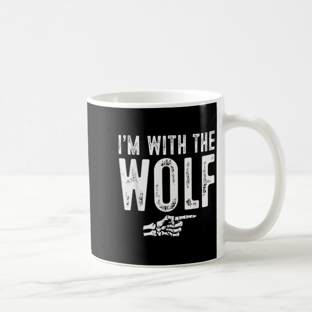 Mug I'm With The Wolf Easy Costume Halloween Couples M (Droite)