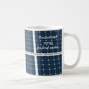 Mug Image amusante d'un panneau solaire