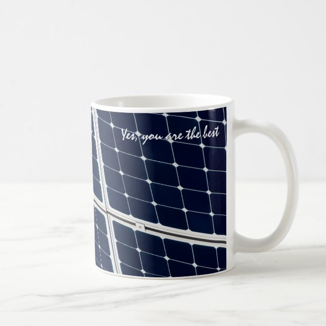 Mug Image amusante d'un panneau solaire (Droite)