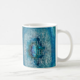 Mug Image cristalline de l'agent minéral de Blue Geod