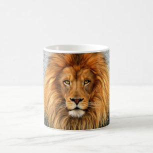 Mug Image d'art de peinture de photographie de lion