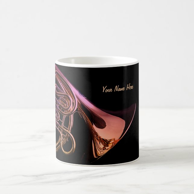 Mug Image d'instrument de musique de cor de harmonie (Centre)