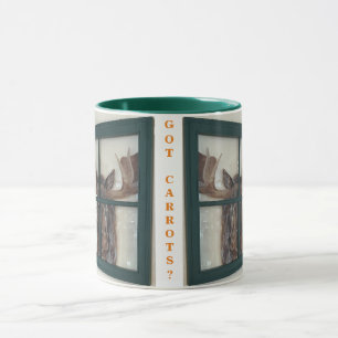 Mug Image d'orignal peinte à la main dans le cadre de