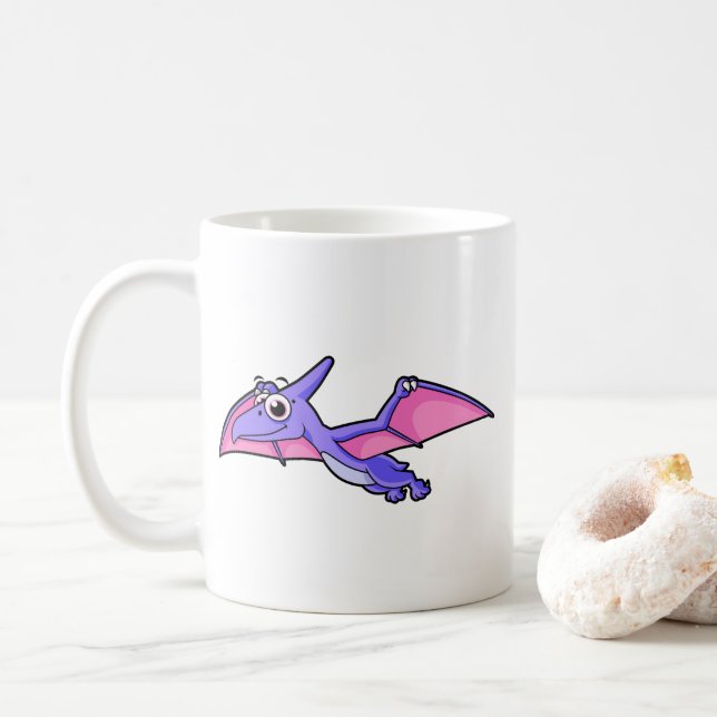 Mug Image Mignonne D'Un Ptérodactyle Volant. (Avec donut)