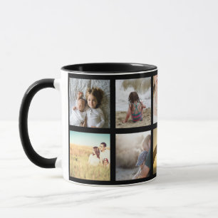 Mug Images encadrées en noir et blanc