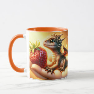 Mug Imaginaire Bébé mignon Dragon fraise