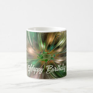 Mug Imaginaire coloré Moderne Fleur Fractale Abstraite