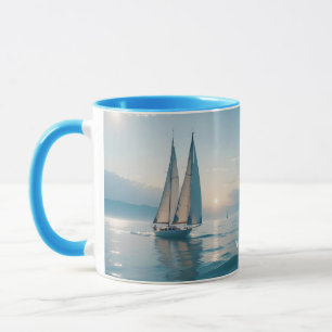 Mug Imaginaire Cute Boat Sea Sun