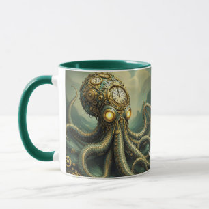 Mug Imaginaire Cute Steampunk Horloge Kraken